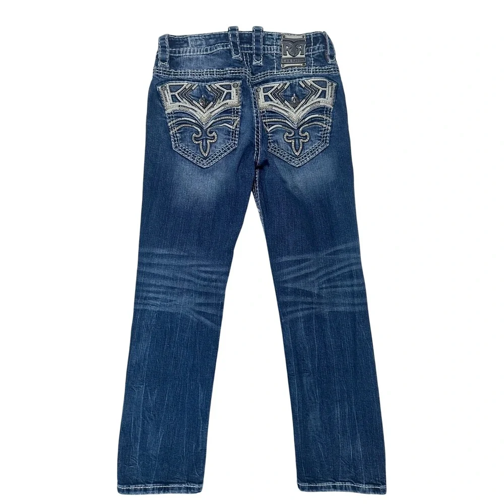 Rock‎ Revival Jeans Triton Slim Straight Stretch Jean Size 30